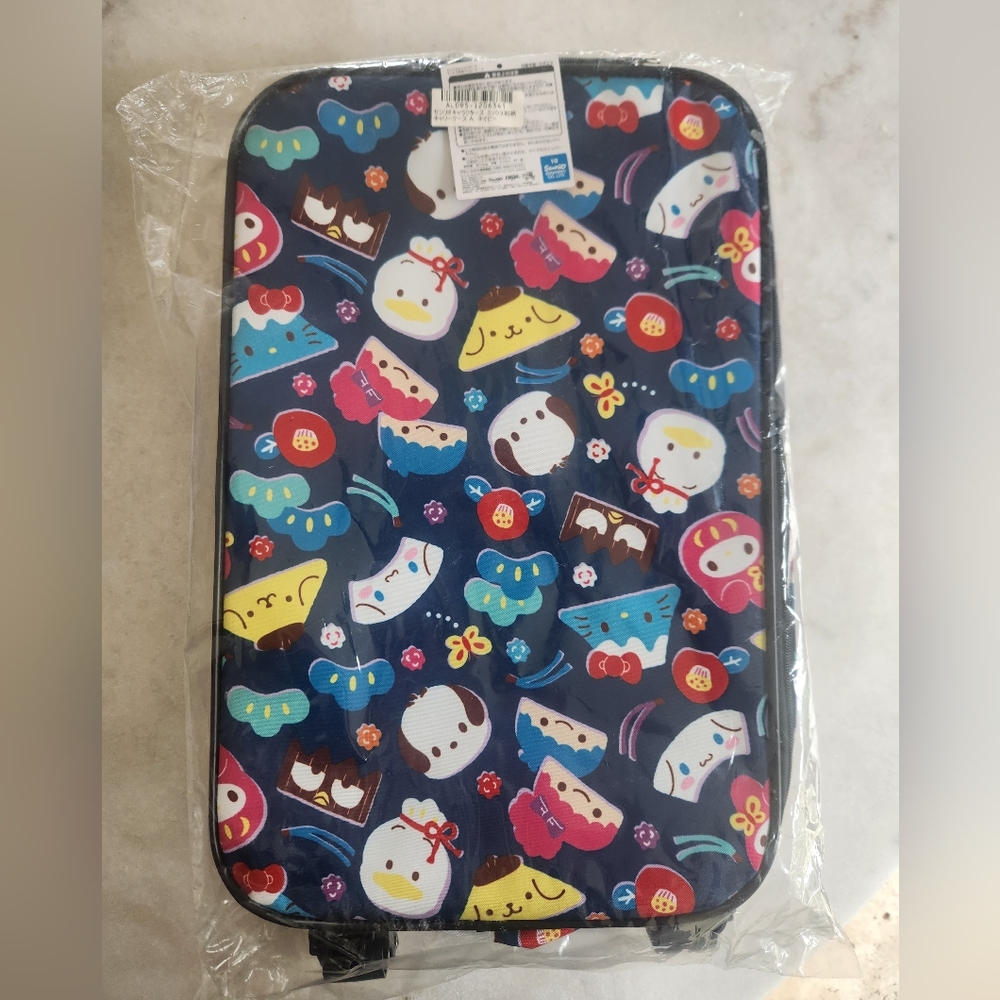Hello Kitty & Friends Sanrio Carry On Suit Case Rolling Luggage Collapsible NWT